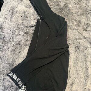Victoria Sport Black Zip-Up Hoodie